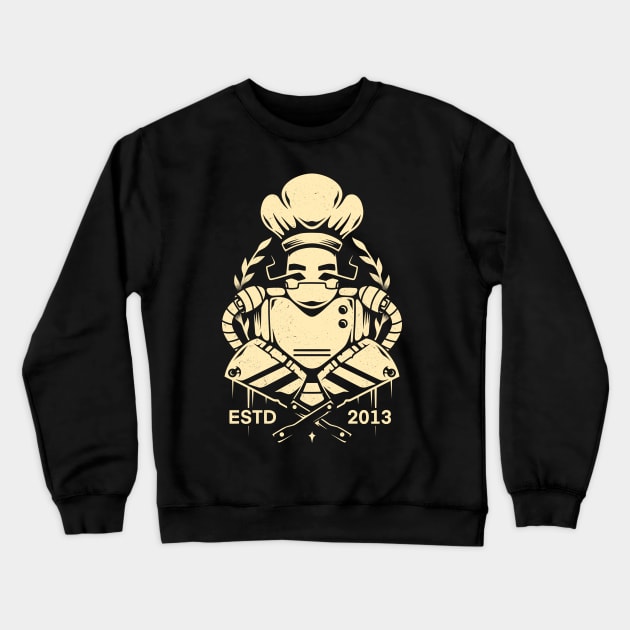 Chef Crewneck Sweatshirt by Alundrart